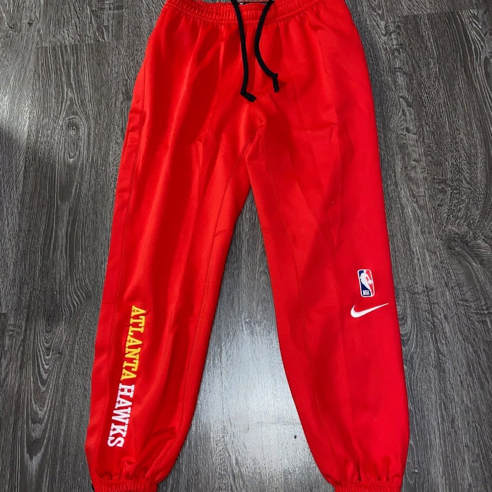 Nike NBA Atlanta Hawks Team Issue Rip Away Snap Warm Up Pants CN4796-657